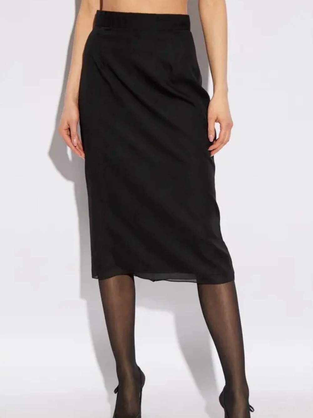 Vintage High Waist Midi Pencil Skirt